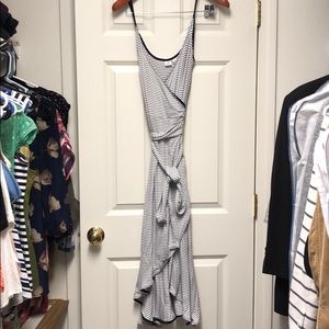 Gap Stretch Cotton Wrap Dress